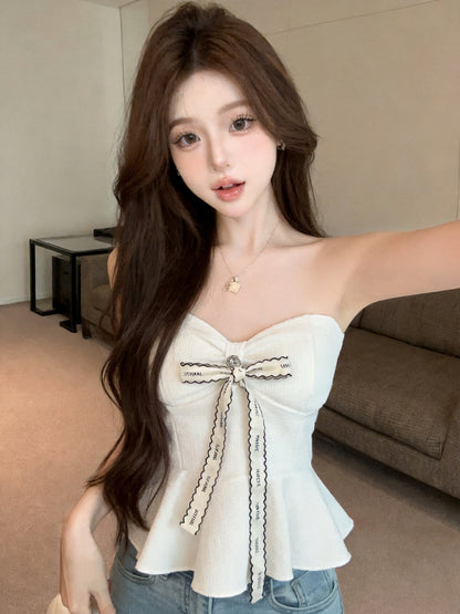 小香掛脖吊帶抹胸單品