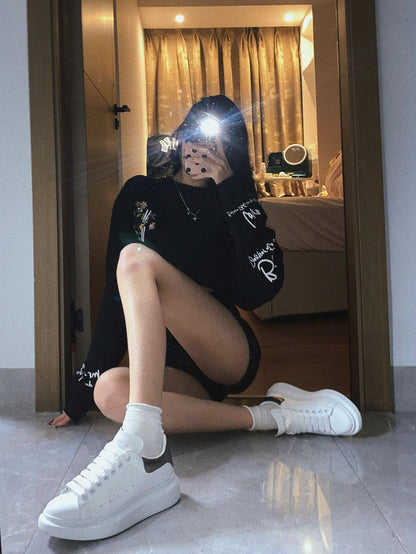 歐美辣妹牛仔高腰顯瘦短褲