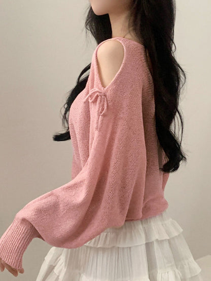 法式鏤空感罩衫💌
