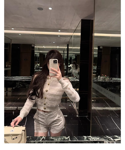 高級百搭小香風短款外套